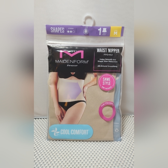 Maidenform Women's Size M (8-10) Shapewear Seamless Waist Trainer Tan - Picture 3 of 4